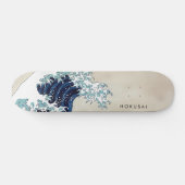 Fantastische golven van Kanagawa Custom Text Persoonlijk Skateboard (Horizontaal)