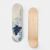 Fantastische golven van Kanagawa Custom Text Persoonlijk Skateboard (Voorkant)
