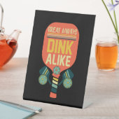 Fantastische gootsteen zoals Funny Pickleball Reclamebord Met Voetstuk (Insitu)