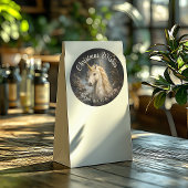 Fantastische Gouden Hoorn Eenhoorn Bos Betoverd Ronde Sticker