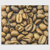 Fantastische gouden koffiebonen cadeaupapier (Vlak)