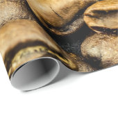 Fantastische gouden koffiebonen cadeaupapier (Rol Hoek)