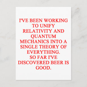 fantastische grappen over phisics briefkaart