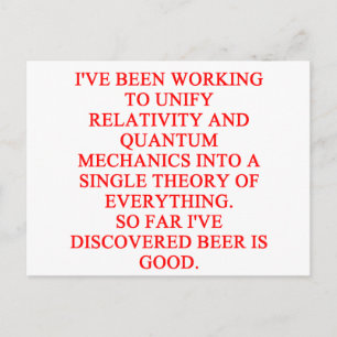 fantastische grappen over phisics briefkaart