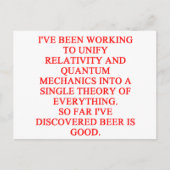 fantastische grappen over phisics briefkaart (Voorkant)