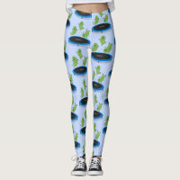 Fantastische groene bonen op trampoline-cartoon