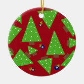 Fantastische groene kerstbomen en decoraties (Voorkant)