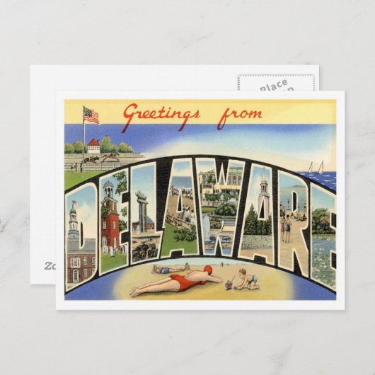 Fantastische groeten uit de VS Briefkaart (Voorkant / Achterkant)