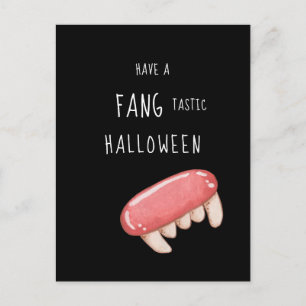 Fantastische Halloween Griezelige Vampiertanden Feestdagenkaart