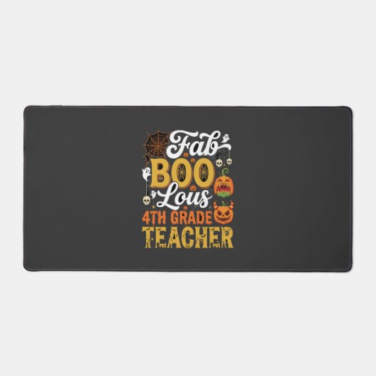 Fantastische Halloween leraar 4e klas Bureaumat (Voorkant)
