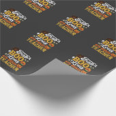 Fantastische Halloween leraar 4e klas Cadeaupapier (Hoek)