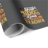 Fantastische Halloween leraar 4e klas Cadeaupapier (Rol Hoek)