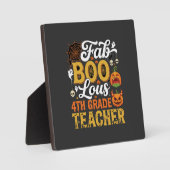 Fantastische Halloween leraar 4e klas Fotoplaat (Voorkant)