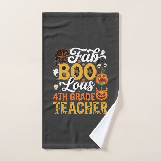 Fantastische Halloween leraar 4e klas Handdoek (Handdoek)