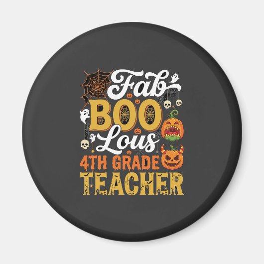 Fantastische Halloween leraar 4e klas Magneet (Voorkant)