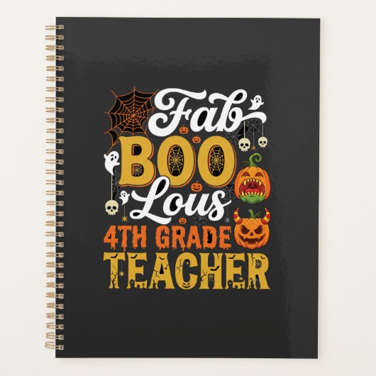 Fantastische Halloween leraar 4e klas Planner (Voorkant)