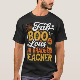Fantastische Halloween leraar 4e klas T-shirt