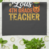 Fantastische Halloween leraar 4e klas Theedoek (Gevouwen)