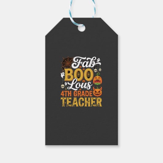Fantastische Halloween leraar groep 6 Cadeaulabel (Voorkant)