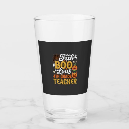 Fantastische Halloween leraar groep 6 Glas (Voorkant)