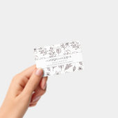 Fantastische Handgetekende Bloem Badge voor Doula (Handheld)