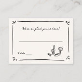 Fantastische Handgetekende Budget Plaatskaart Informatiekaartje (Voorkant)