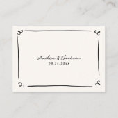 Fantastische handgetekende budgetkaart plaatskaartje (Achterkant)