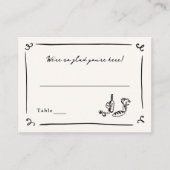 Fantastische handgetekende budgetkaart plaatskaartje (Voorkant)