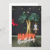 Fantastische Happy Birthday Surreal Veranderde Kun (Voorkant / Achterkant)