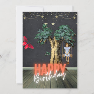 Fantastische Happy Birthday Surreal Veranderde Kun