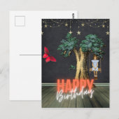 Fantastische Happy Birthday Surreal Veranderde Kun Briefkaart (Voorkant / Achterkant)