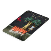 Fantastische Happy Birthday Surreal Veranderde Kun Magneet (Linkerzijde)