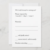 Fantastische, Happy RSVP-Kaart Kaart (Achterkant)