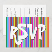 Fantastische, Happy RSVP-Kaart Kaart (Voorkant / Achterkant)