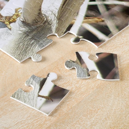 Fantastische hek bij Joshua-boom Legpuzzel (Zijkant)