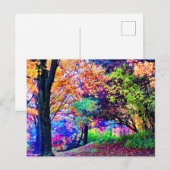 Fantastische herfstkleuren Herfstbladeren Bomen Sc Briefkaart (Voorkant / Achterkant)