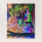 Fantastische herfstkleuren Herfstbladeren Bomen Sc Legpuzzel (Verticaal)