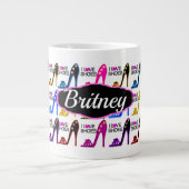 FANTASTISCHE HOGE HAK EN STILETTO GROTE KOFFIEKOP (Voorkant)