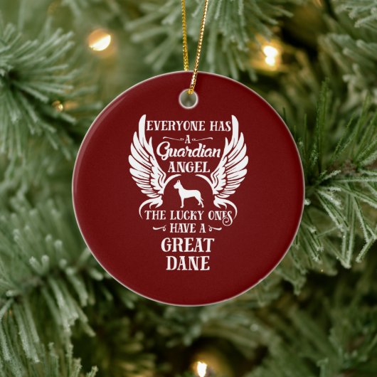 Fantastische hondenhond keramisch ornament (Boom)