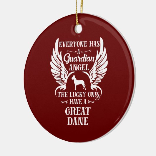 Fantastische hondenhond keramisch ornament (Links)