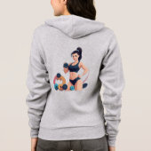 Fantastische hoodie met rits (Achterkant)