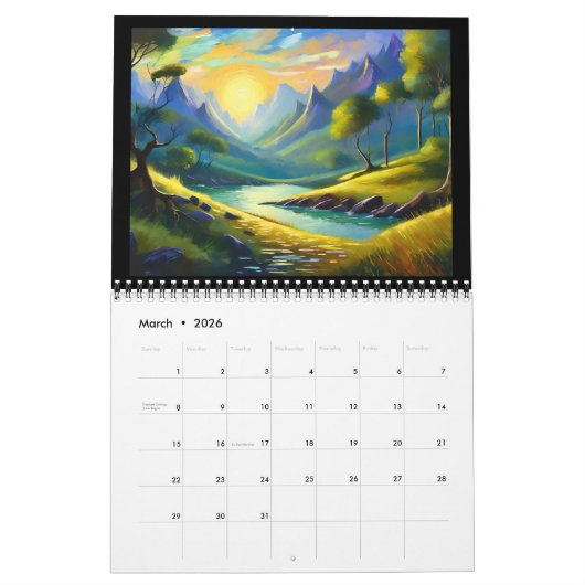 Fantastische horizons kalender (Mar 2026)