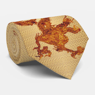 Fantastische houten draak v23 stropdas