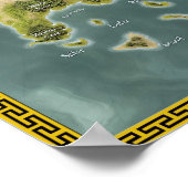 Fantastische kaart van Darnyan Poster (Hoek)