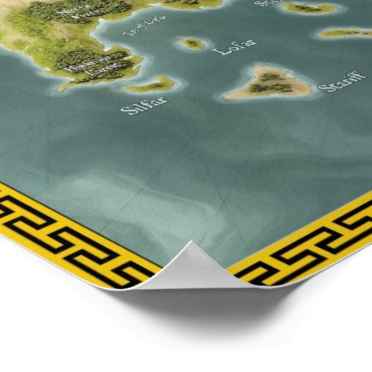 Fantastische kaart van Darnyan Poster (Hoek)