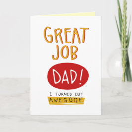 Fantastische kaart voor de dag van de vaders