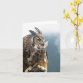 Fantastische kaart voor gehoornde kippen (Gele Bloem)