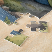 Fantastische kabouter egel puzzel (Zijkant)