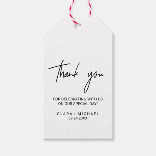 Fantastische kalligrafie cadeaulabel (Voorkant)
