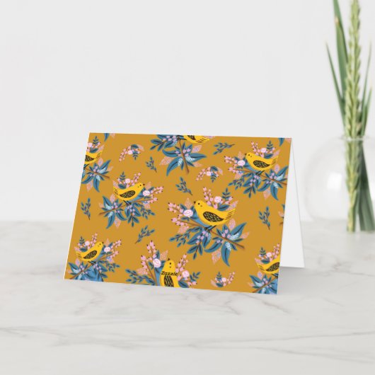 Fantastische kalligrafie Happy Thanksgiving Photo Folie Feestdagenkaart (Achterkant)